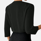 Ferandi Mode | Blazer Femme à Col Plissé