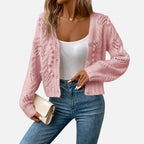 Ferandi Mode | Cardigan Court à Manches Longues