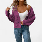 Ferandi Mode | Cardigan Court à Manches Longues