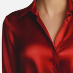 Ferandi Mode | Blouse en Satin Manches Longues