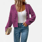 Ferandi Mode | Cardigan Court à Manches Longues