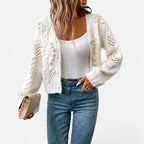 Ferandi Mode | Cardigan Court à Manches Longues