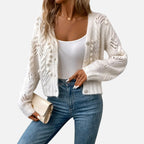 Ferandi Mode | Cardigan Court à Manches Longues