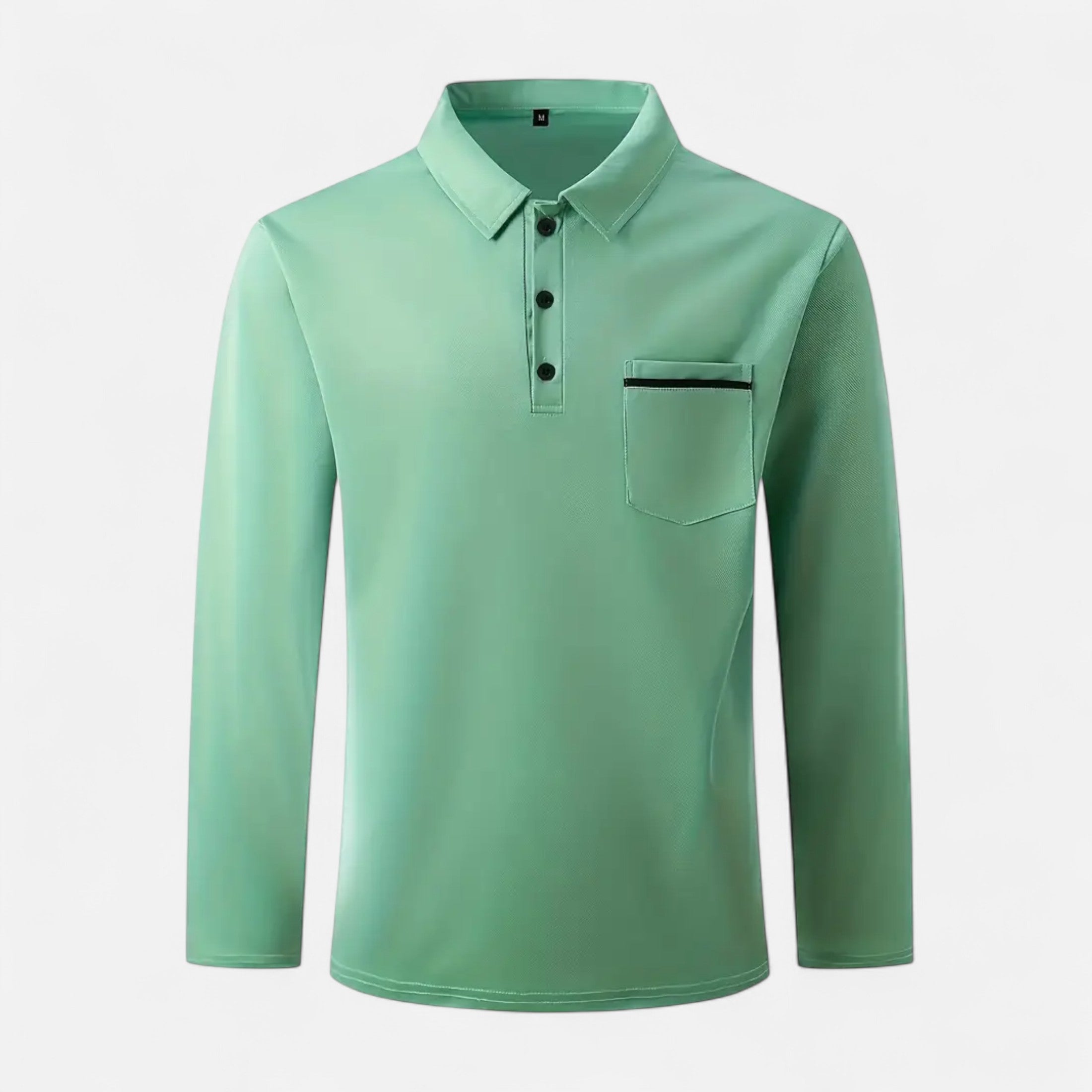 Ferandi Mode | Polo Homme Boutonné Manches Longues Automne