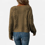 Ferandi Mode | Cardigan Court à Manches Longues