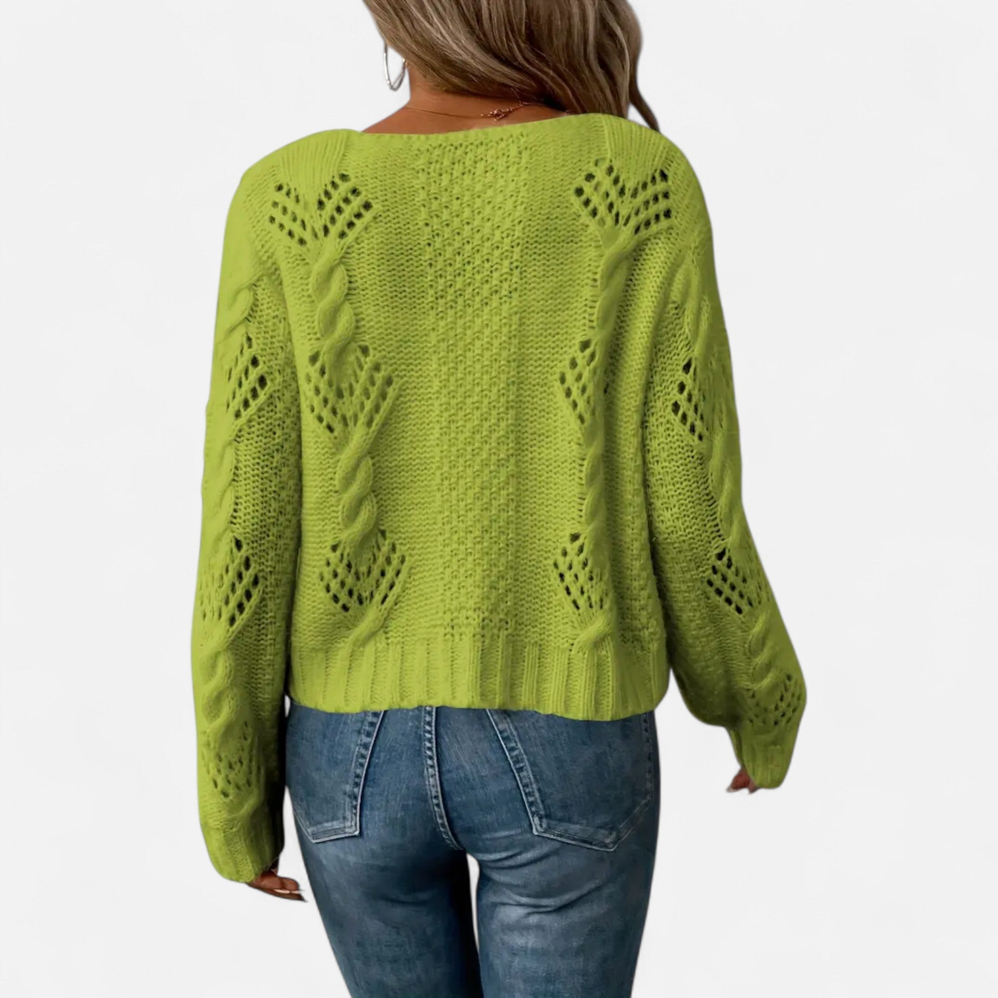 Ferandi Mode | Cardigan Court à Manches Longues