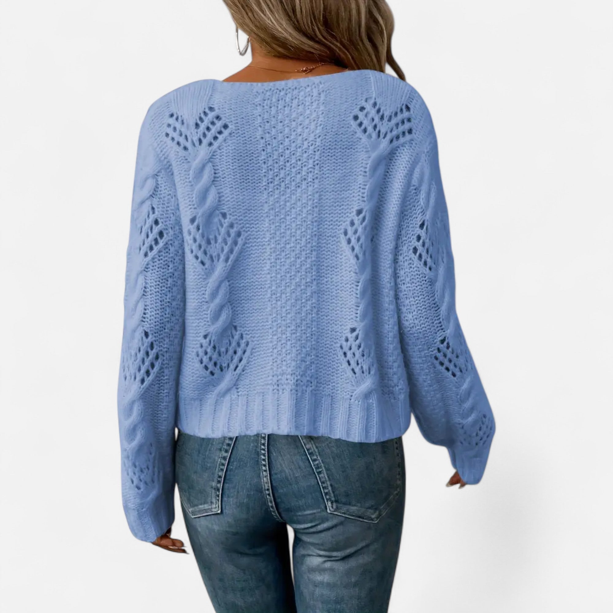 Ferandi Mode | Cardigan Court à Manches Longues