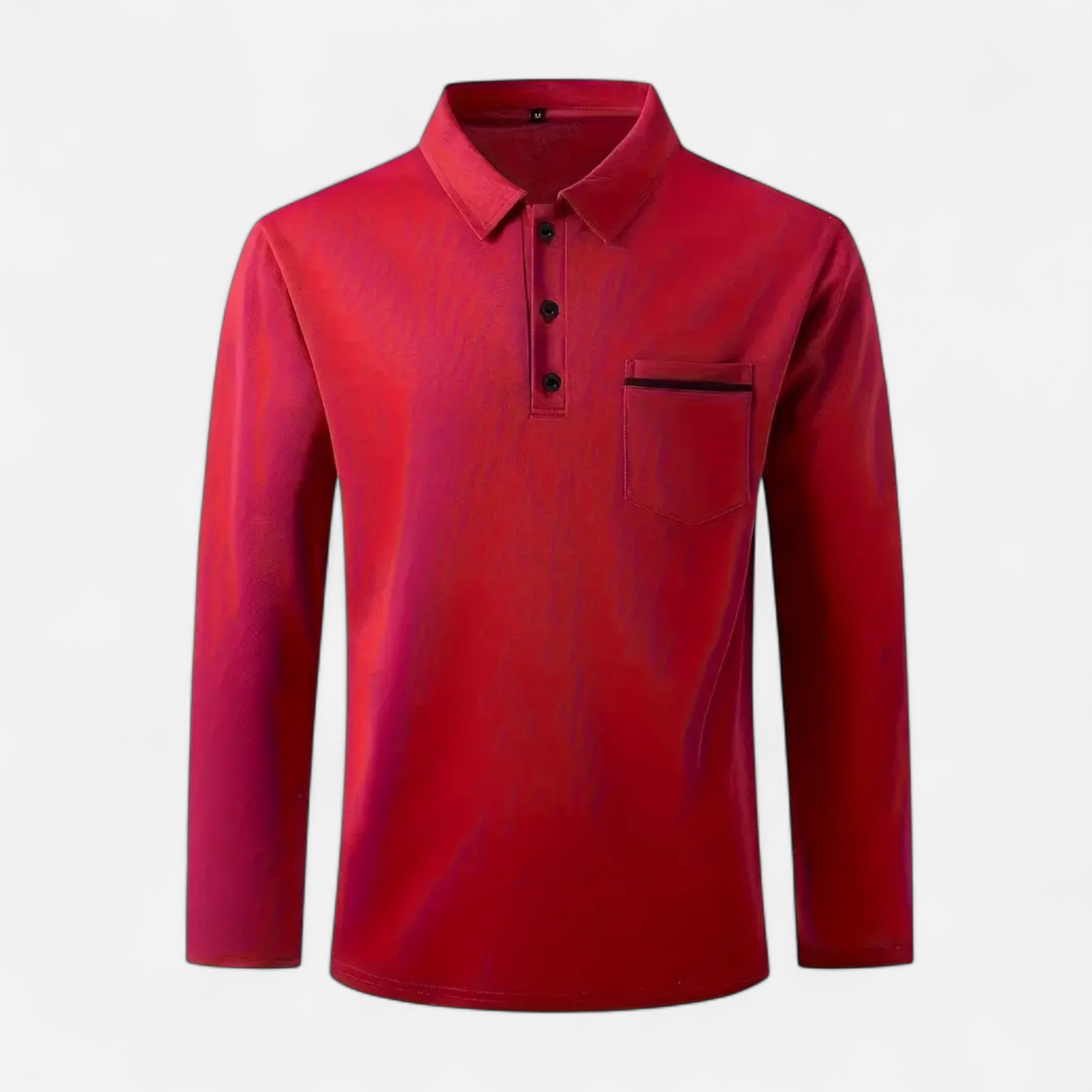 Ferandi Mode | Polo Homme Boutonné Manches Longues Automne