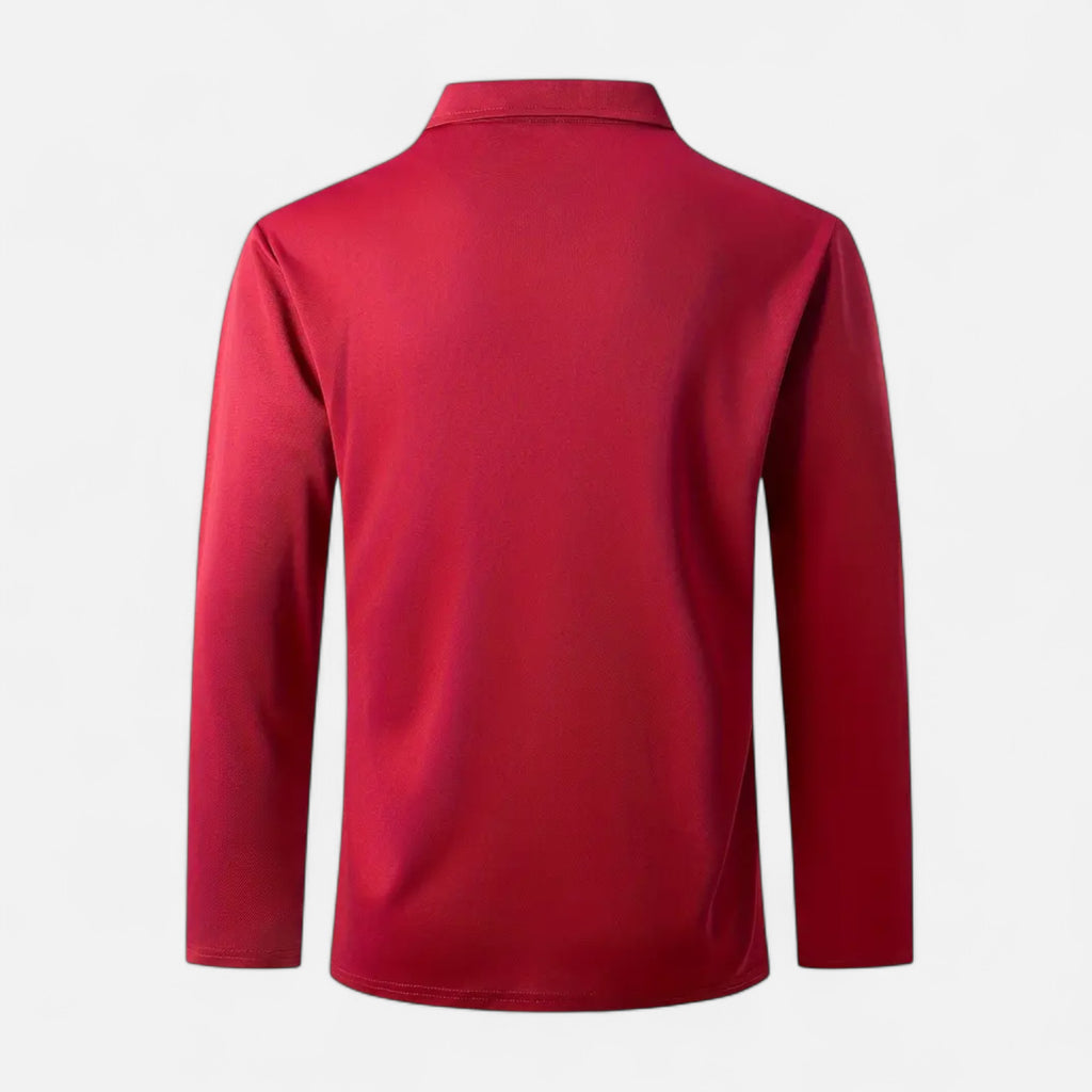 Ferandi Mode | Polo Homme Boutonné Manches Longues Automne