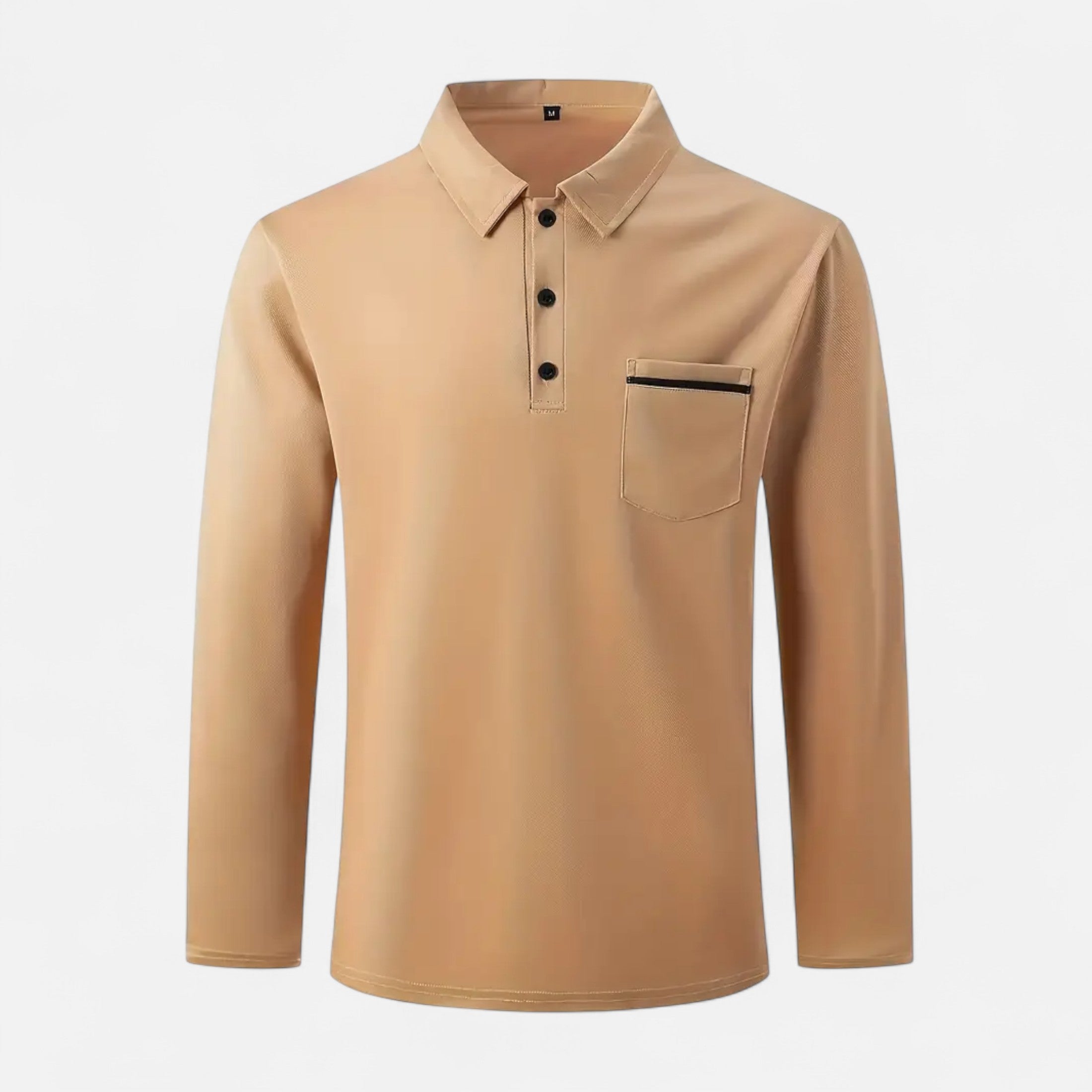 Ferandi Mode | Polo Homme Boutonné Manches Longues Automne