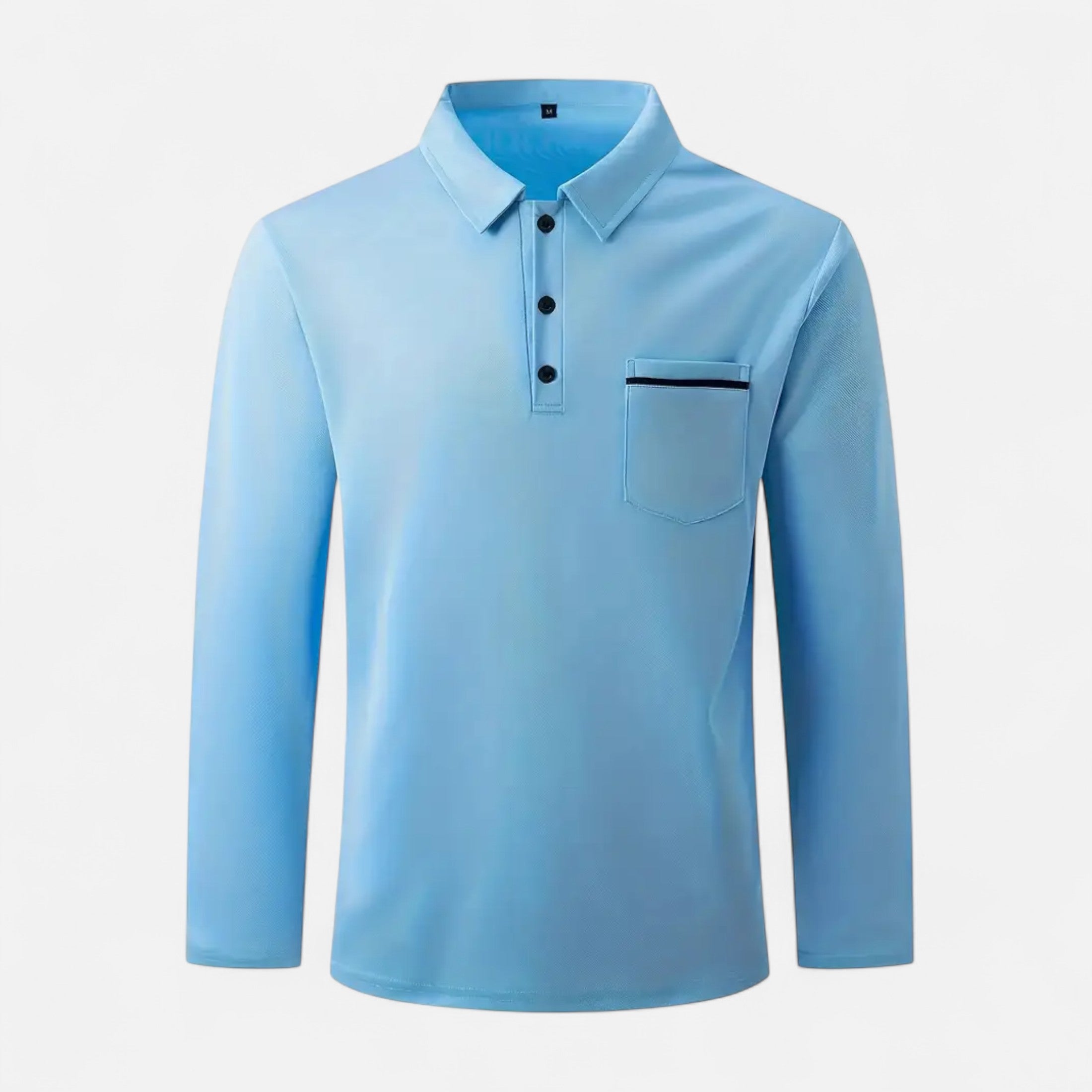 Ferandi Mode | Polo Homme Boutonné Manches Longues Automne