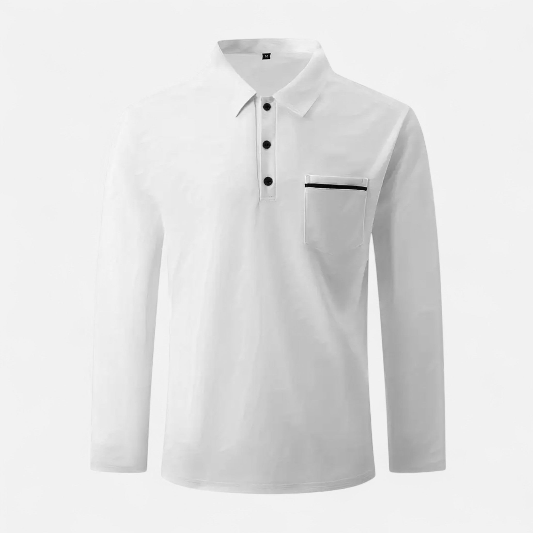 Ferandi Mode | Polo Homme Boutonné Manches Longues Automne