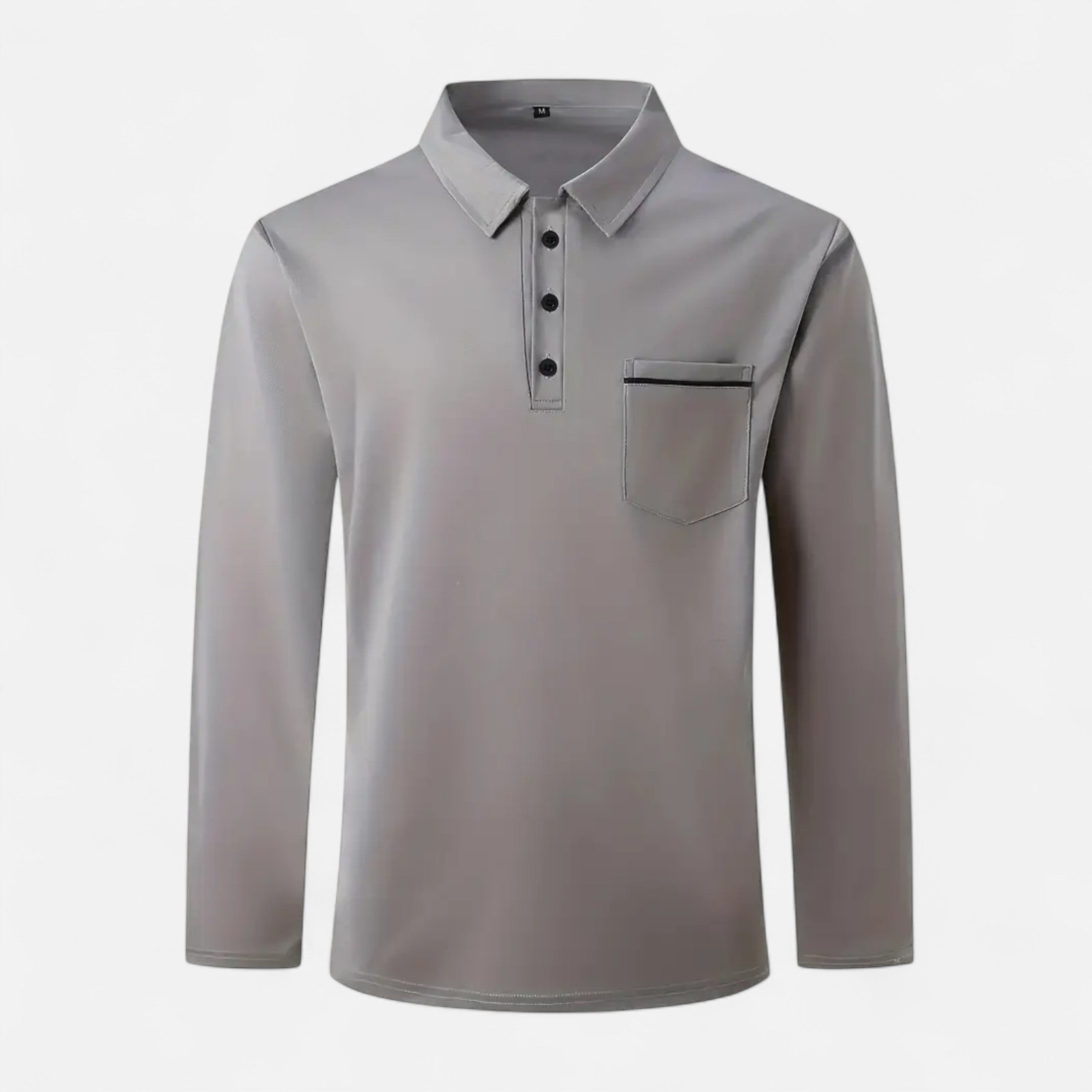 Ferandi Mode | Polo Homme Boutonné Manches Longues Automne