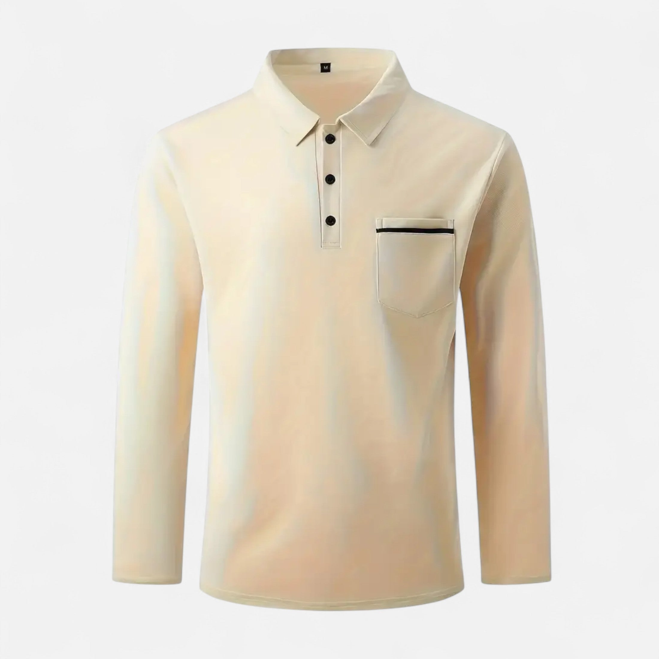 Ferandi Mode | Polo Homme Boutonné Manches Longues Automne
