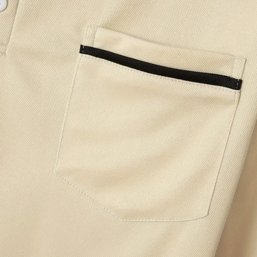 Ferandi Mode | Polo Homme Boutonné Manches Longues Automne