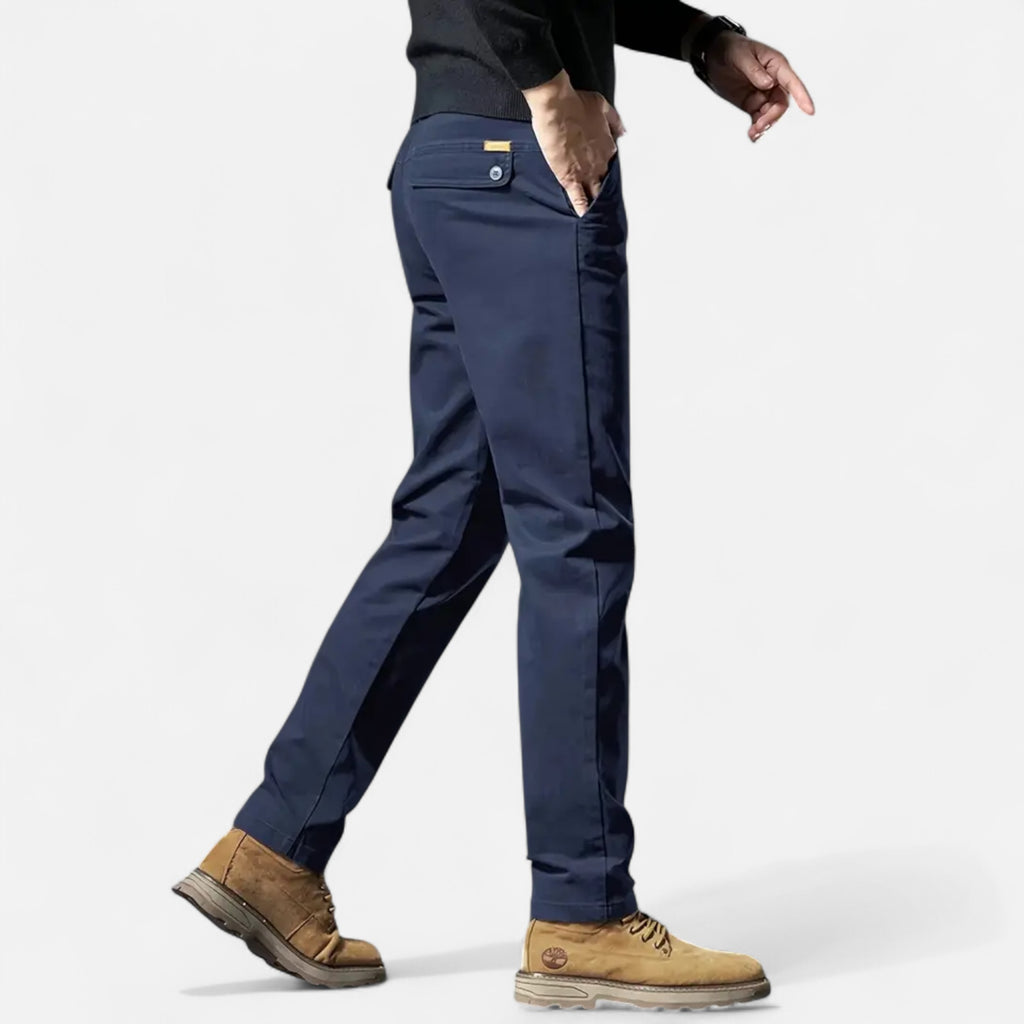 Ferandi Mode | Pantalon Homme Droit Coton Business Chic