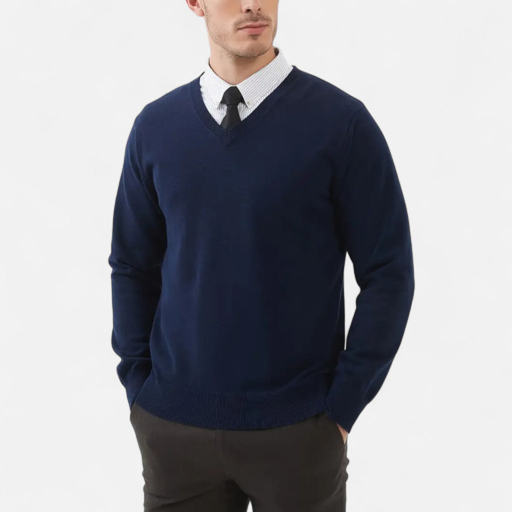 Ferandi Mode | Pull Homme Col V Maille Automne-Hiver